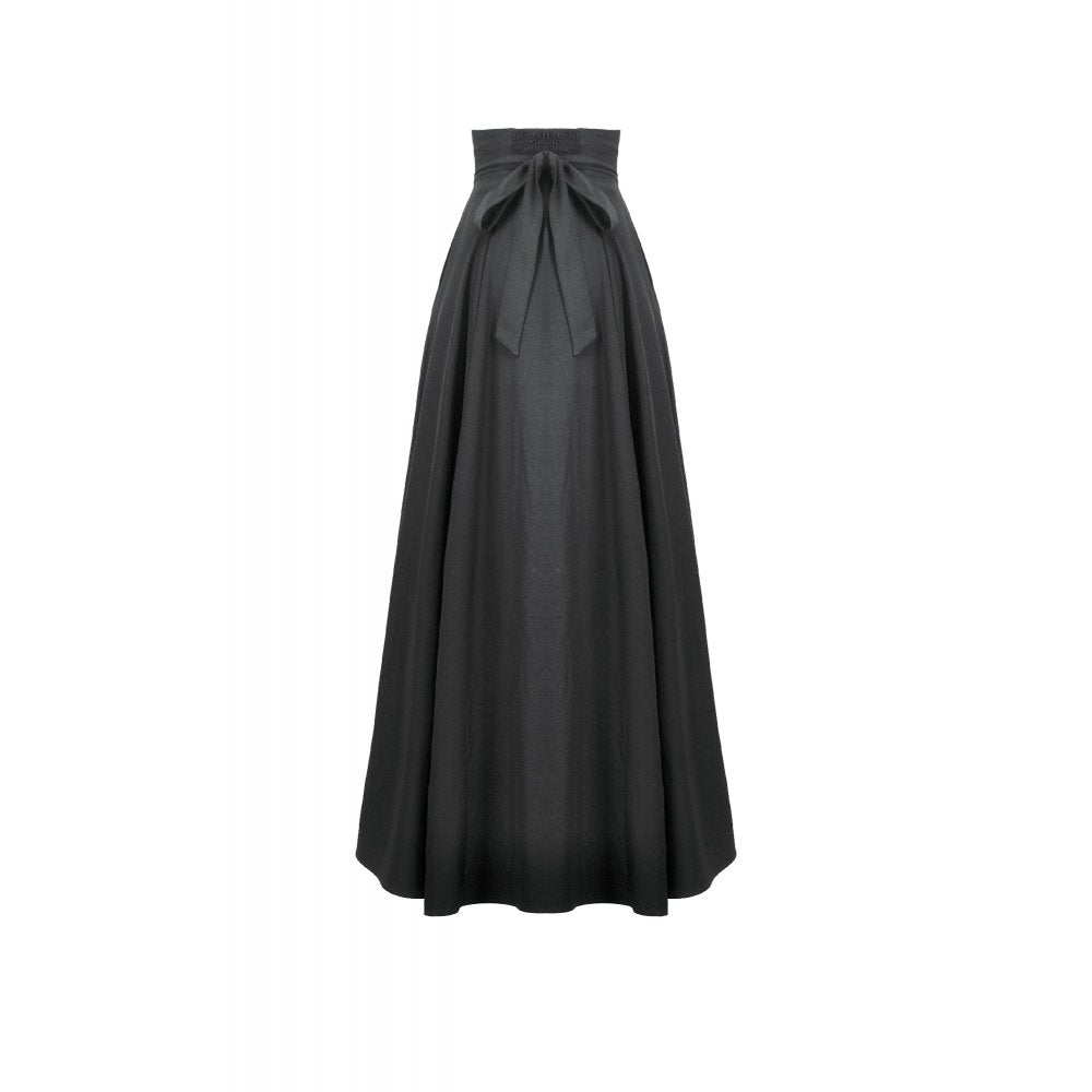 Dark in Love Gloria Black Floor-Length Corset Skirt – Gothic Lace