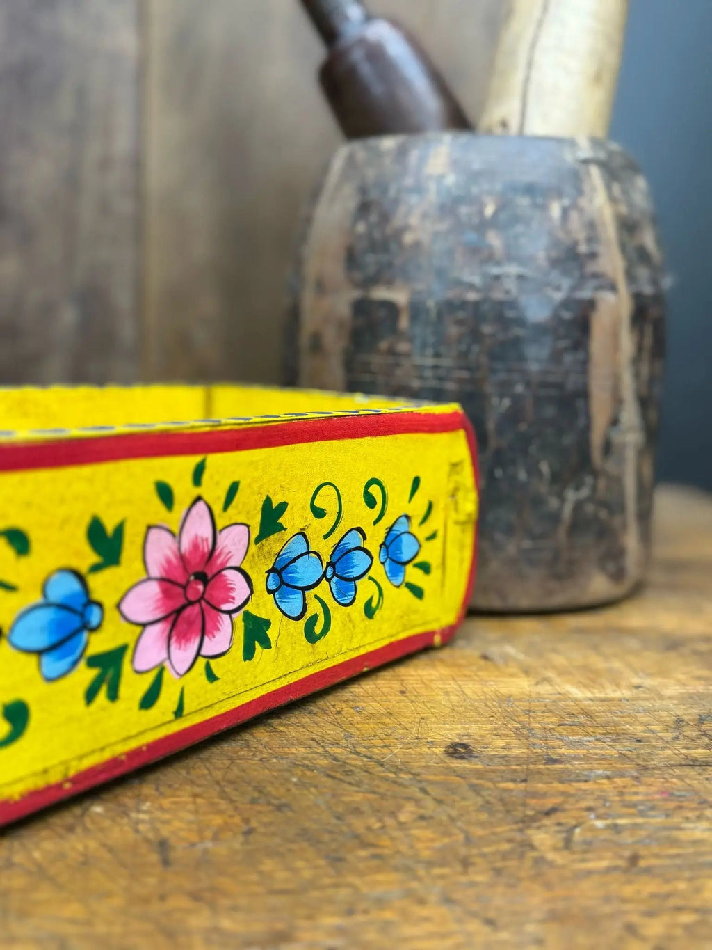 Rustic Warehouse Norfolk Yellow Vintage Wooden Brick Mould Planter