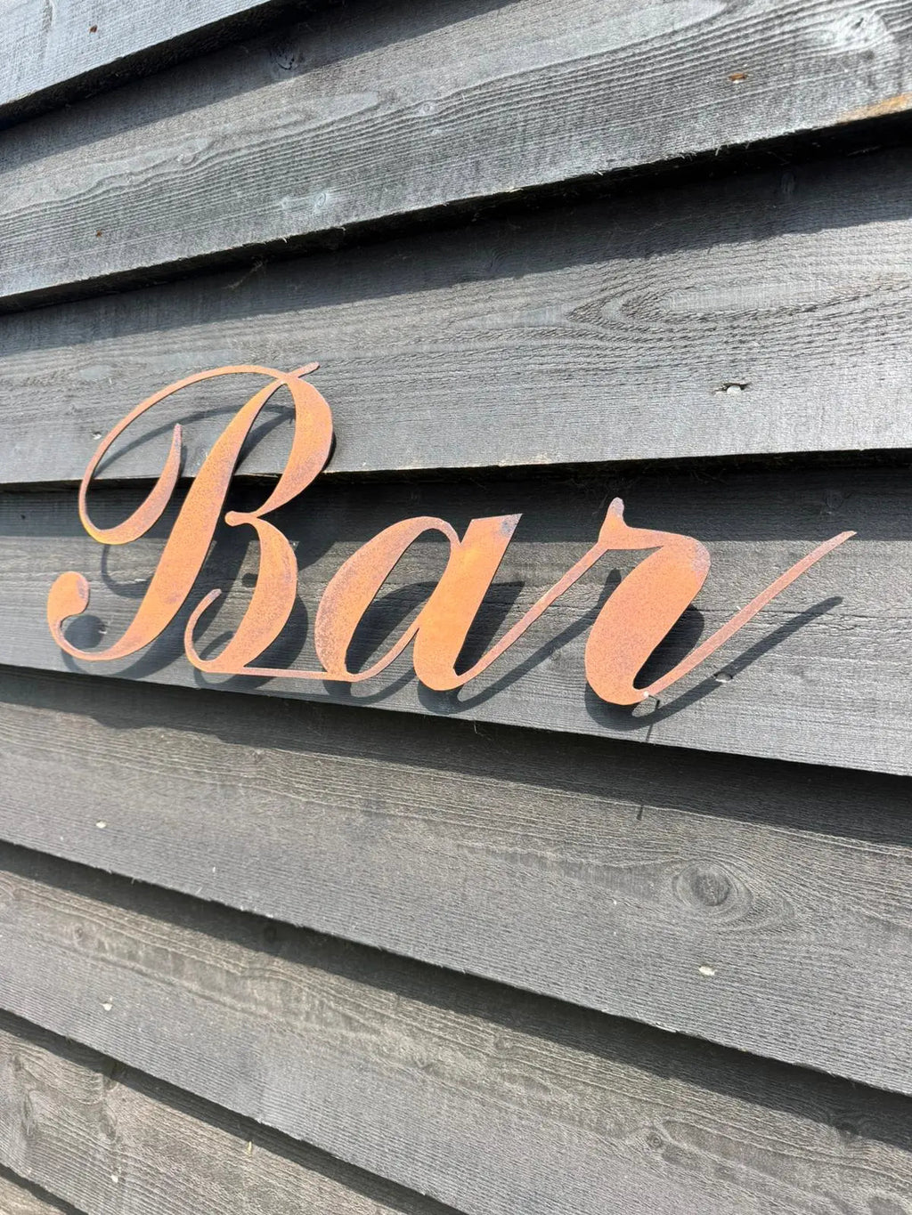 Rustic Warehouse Norfolk Metal Bar Sign – Aged Steel Home & Garden Decor