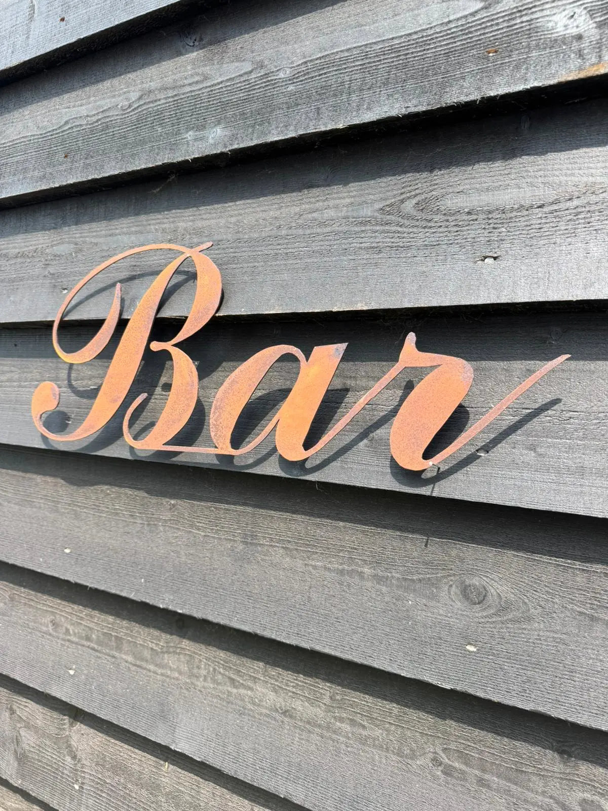 Rustic Warehouse Norfolk Metal Bar Sign – Aged Steel Home & Garden Decor