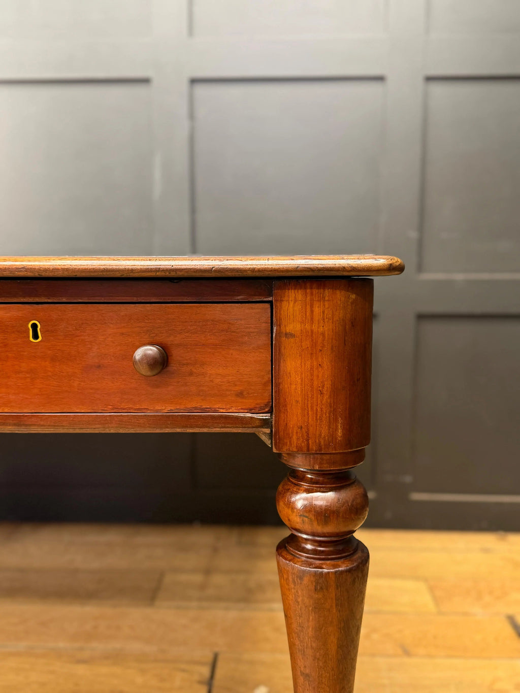 Antique Victorian Mahogany Library Table Desk Kitchen Dining Table With Drawers