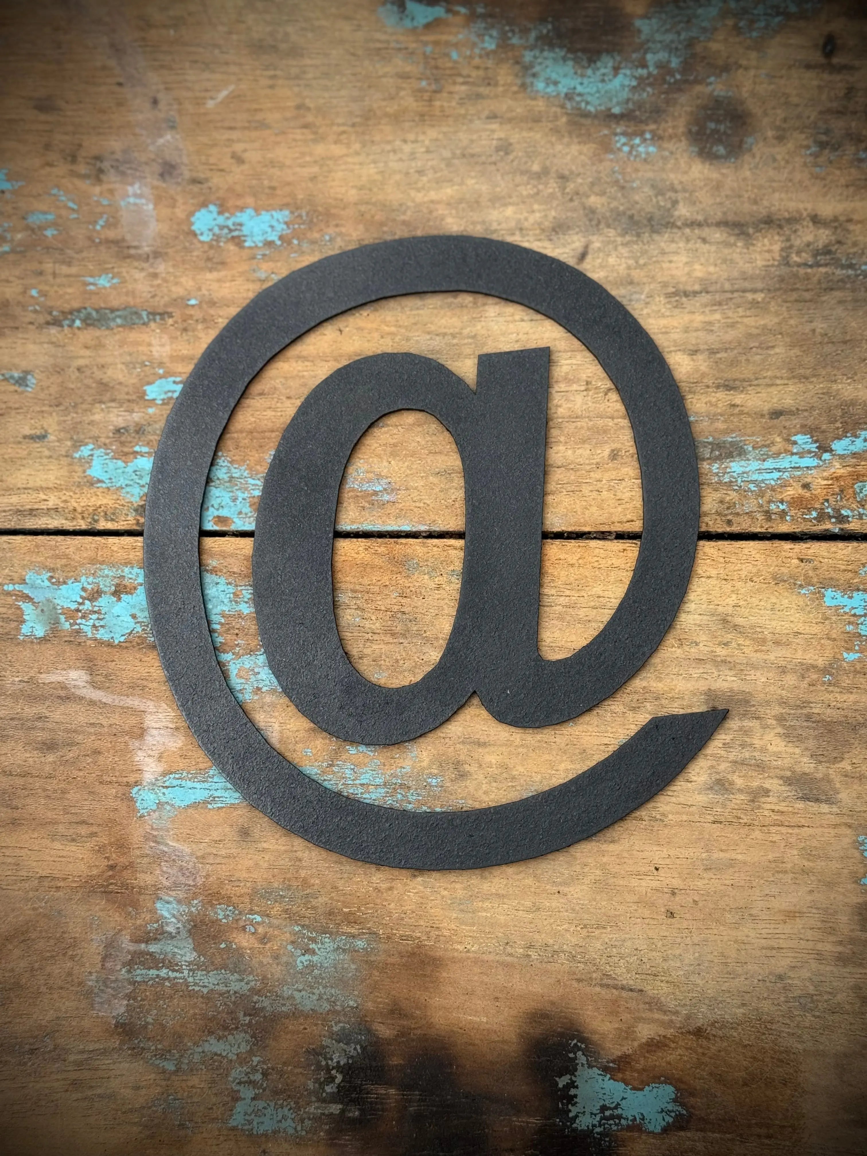 Rustic Black Metal Letters – Industrial Steel Wall Decor by Rustic Warehouse
