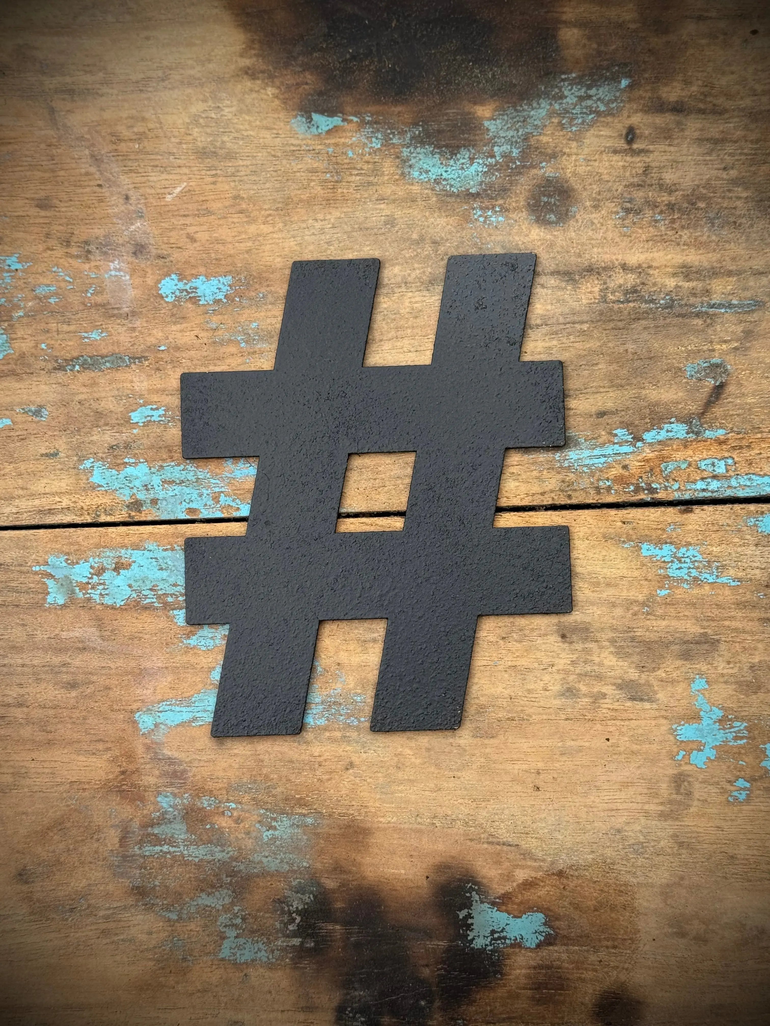 Rustic Black Metal Letters – Industrial Steel Wall Decor by Rustic Warehouse