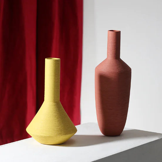 Modern Minimalist Ceramic Vase – Colorful Decorative Vases for Home