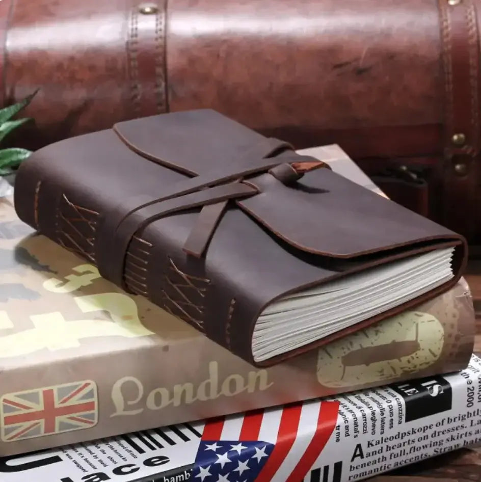 Vintage Traveler’s Diary – Classic Leather Journal for Notes & Adventures