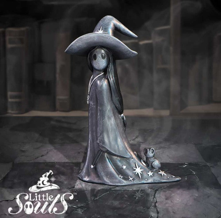 Nemesis Now Little Souls Sparkle Witch Figurine with Frog – 11.5cm