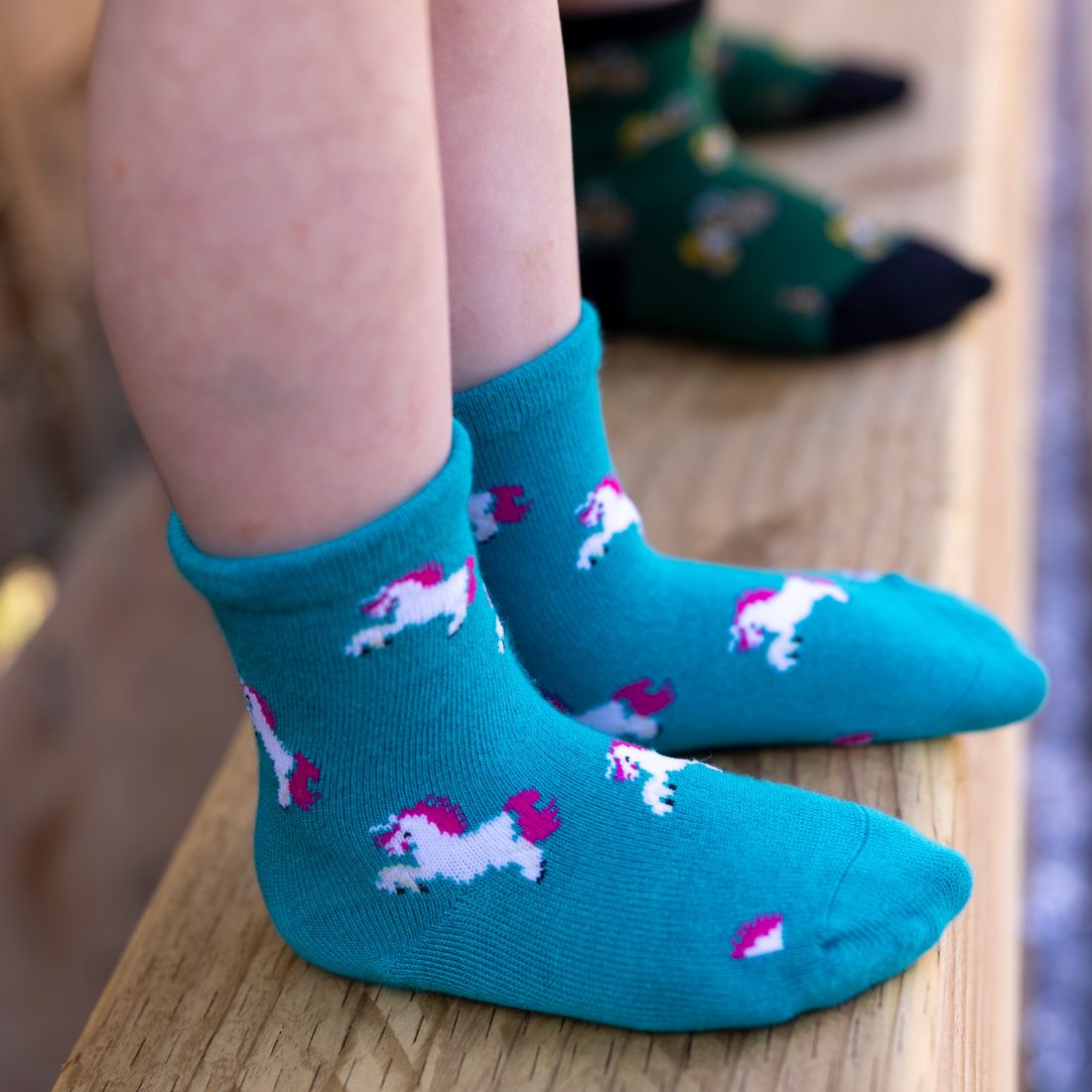 Swole Panda Children's Unicorn Bamboo Socks – Seamless & Breathable
