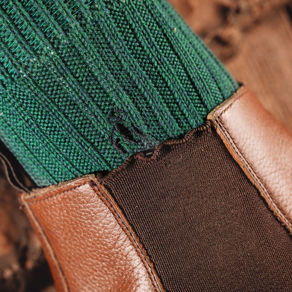Swole Panda Racing Green Bamboo Boot Socks – Thick Cushioned Knit