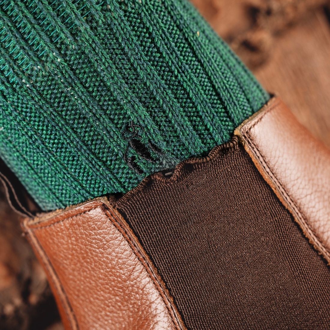 Swole Panda Racing Green Bamboo Boot Socks – Thick Cushioned Knit