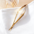 The London Brow Company Gold Spring Straight Brow Scissors | Professional