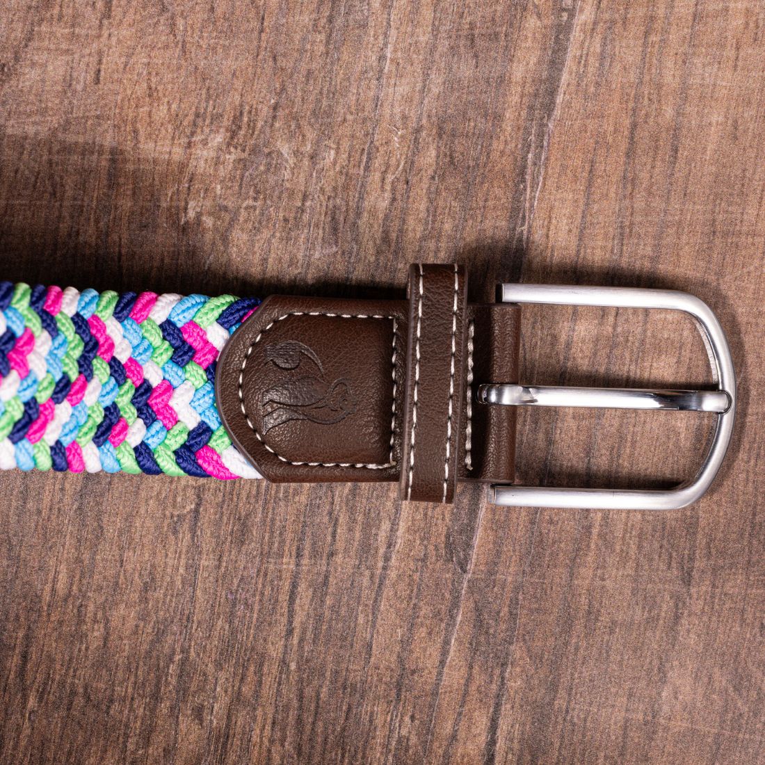 Swole Panda Bright Zigzag Woven Belt | Recycled Elasticated Unisex