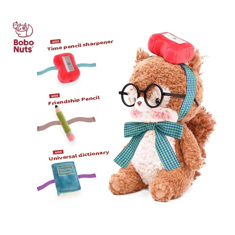 LuLuFun Studio Bobotta Squirrel Plush Toy – 25cm Stuffed Animal Gift Set