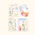 A Gator Life Cream Bunny Journaling Material Pack - 20pc Stationery Kit