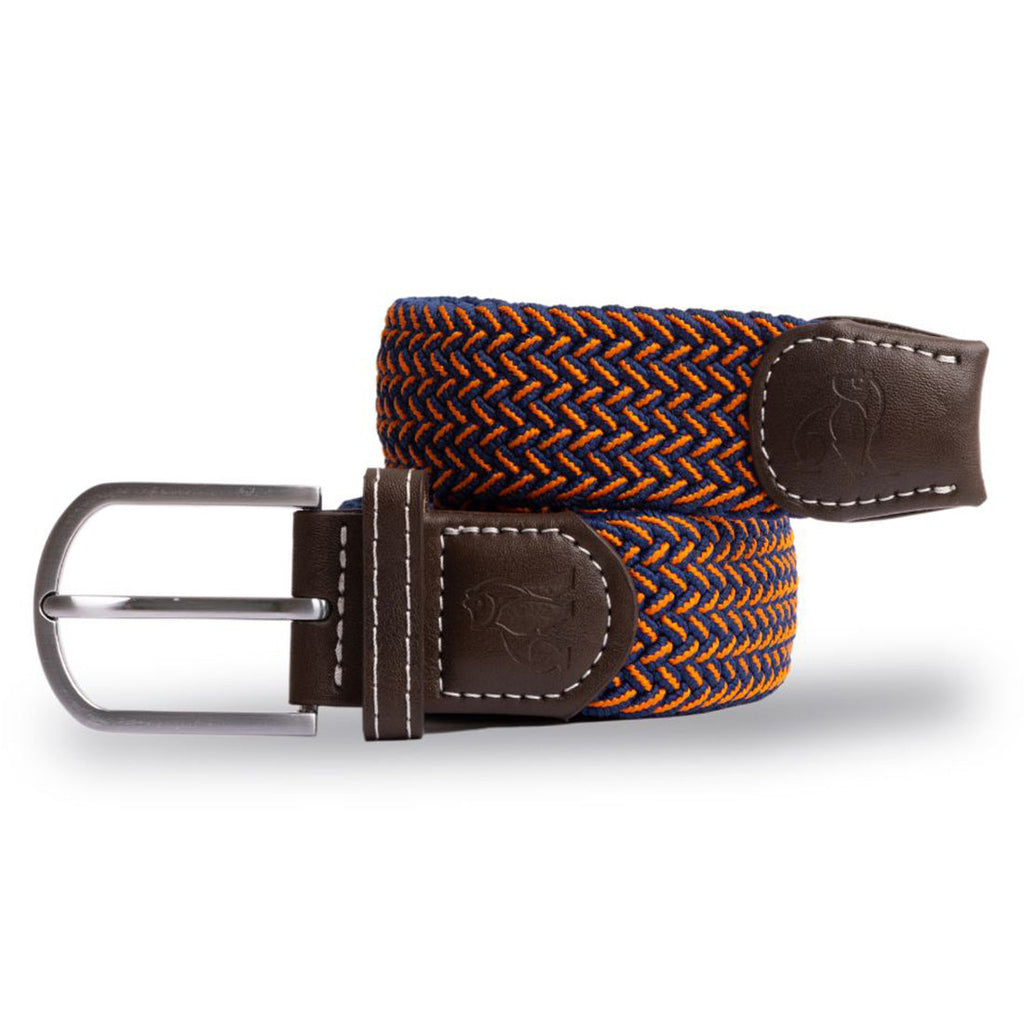 Swole Panda Orange Fine Weave Woven Belt – Recycled Elasticated Unisex