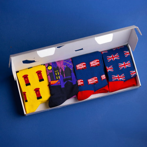 Swole Panda London Bamboo Socks Gift Box – 4 Pair Men's Luxury Set
