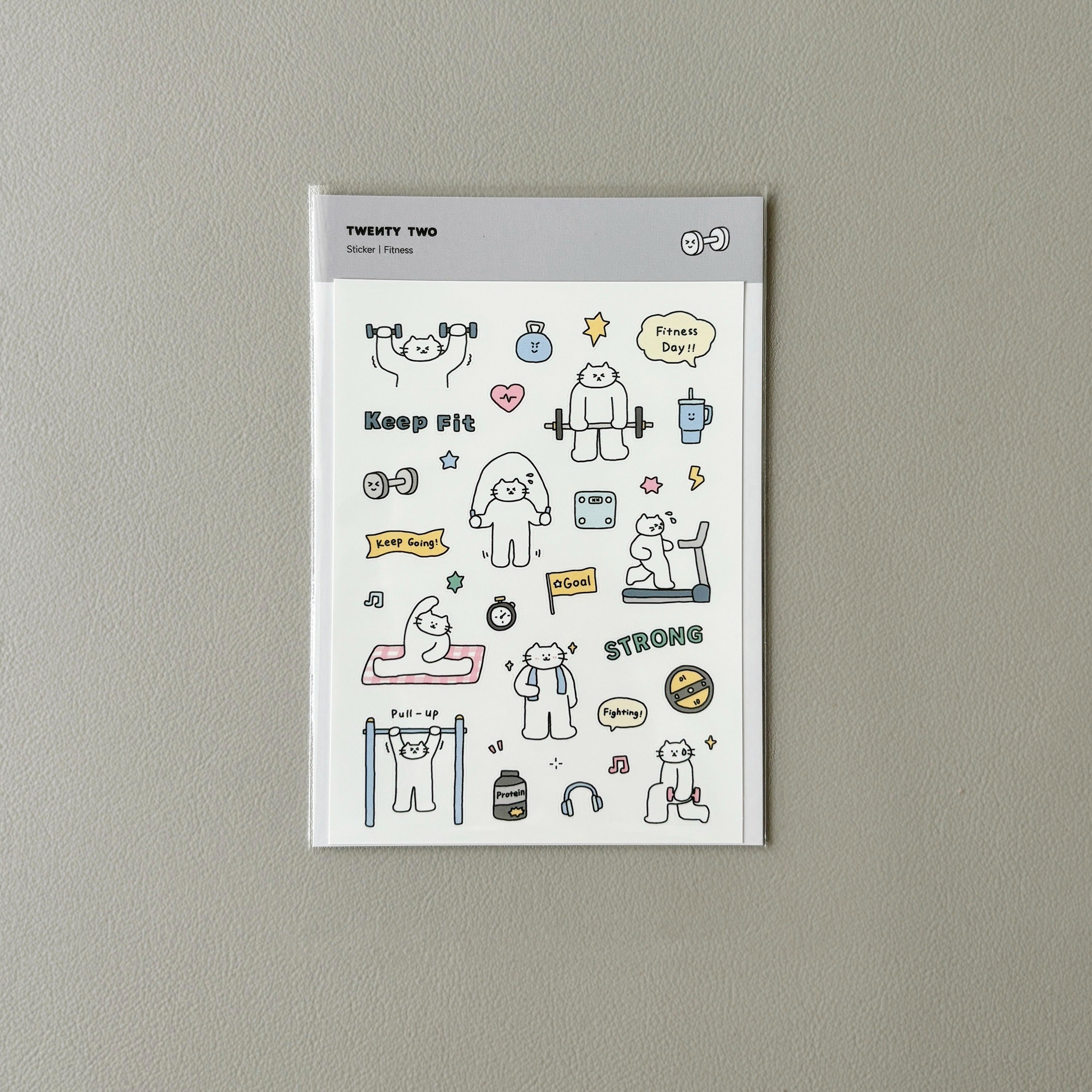 Mini Kitty Summer Sticker Sheet for Planners by LuLuFun Studio