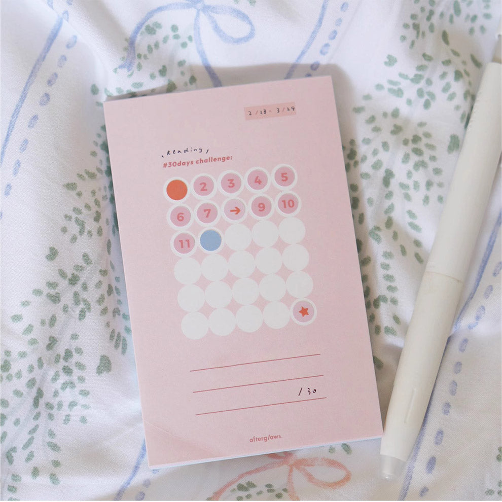 Habit Tracker Memo Note Pad by LuLuFun Studio - 60 Sheets, 105x67mm