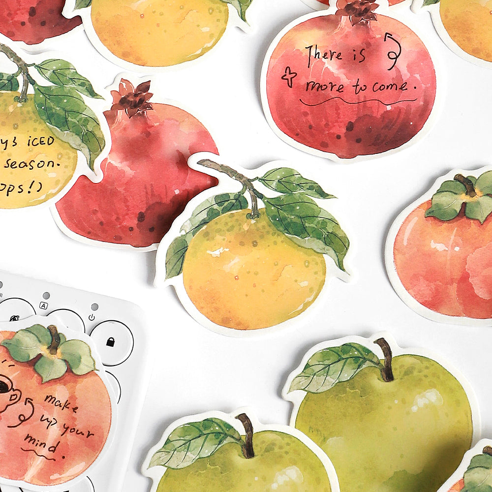 Fruit Shop Sticky Notes by LuLuFun Studio – Cute 30 Sheet Paper Pad