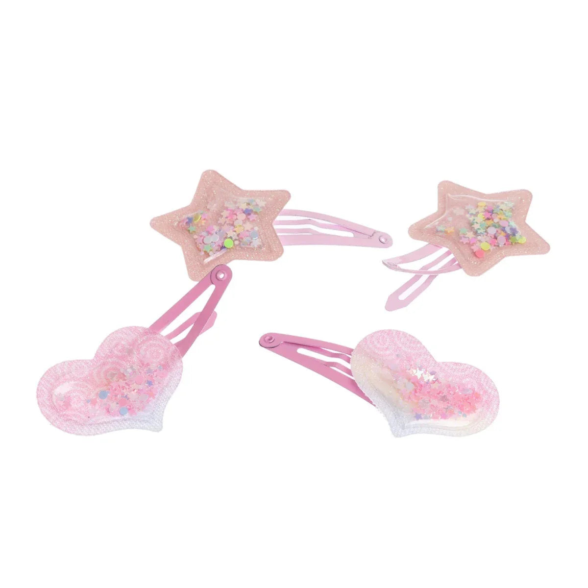 HelloBaby Hair Clips Girls - Mixcolor Printed