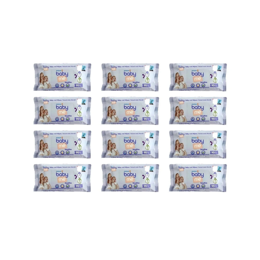 baby me Sensitive Baby Wipes 12x90 pcs