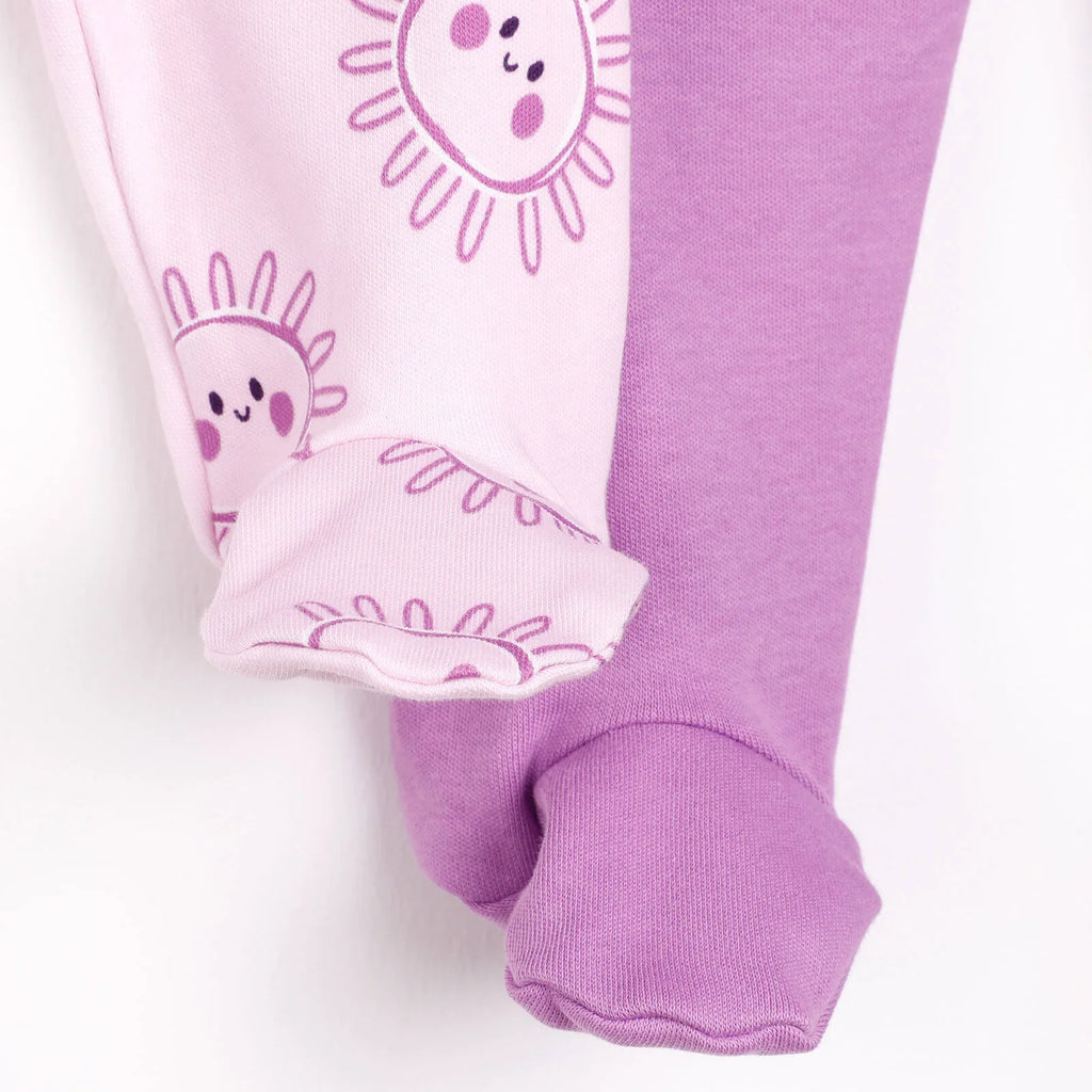HelloBaby 2 Piece Footed Bottom - Purple