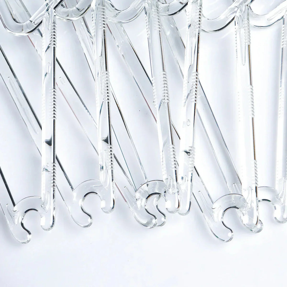 HelloBaby 6 Pack Crystal Transparent Baby Hangers - Transparent