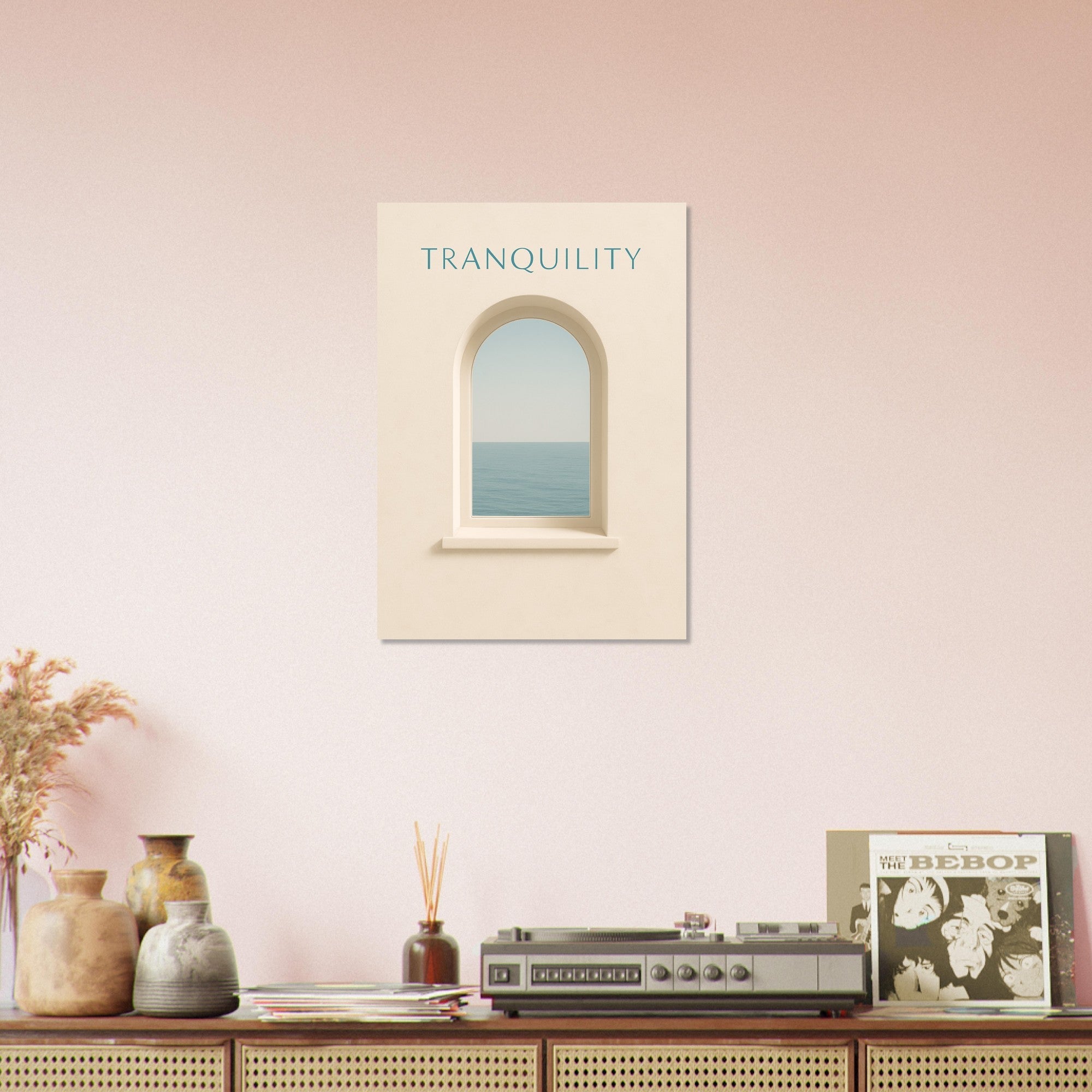 Tranquil Minimalist Ocean View Poster Print - Stunning Wall Art for Relaxation