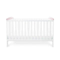 Ickle Bubba Coleby Style Cot Bed Elephant Love Pink - Premium Pocket Sprung Mattress