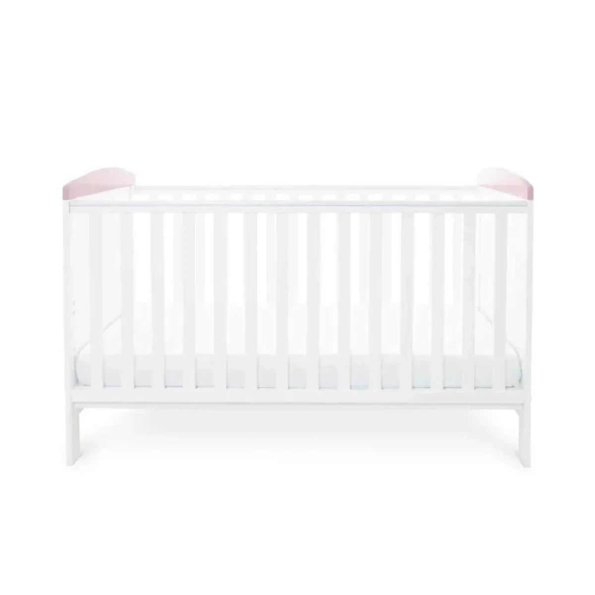 Ickle Bubba Coleby Style Cot Bed Elephant Love Pink - Premium Pocket Sprung Mattress