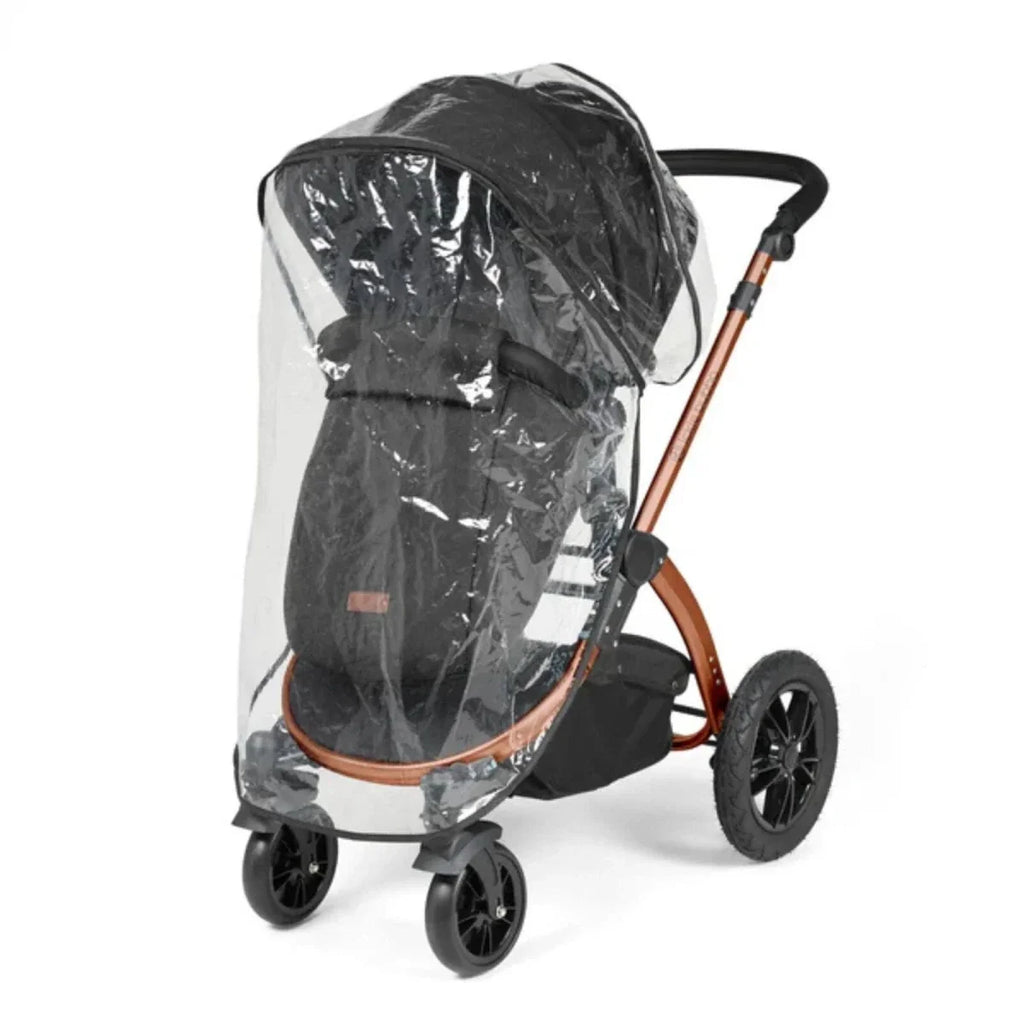 Ickle Bubba Stomp Luxe Travel System with i-Size Stratus Car Seat & ISOFIX Base 12 pcs - Bronze & Midnight & Black