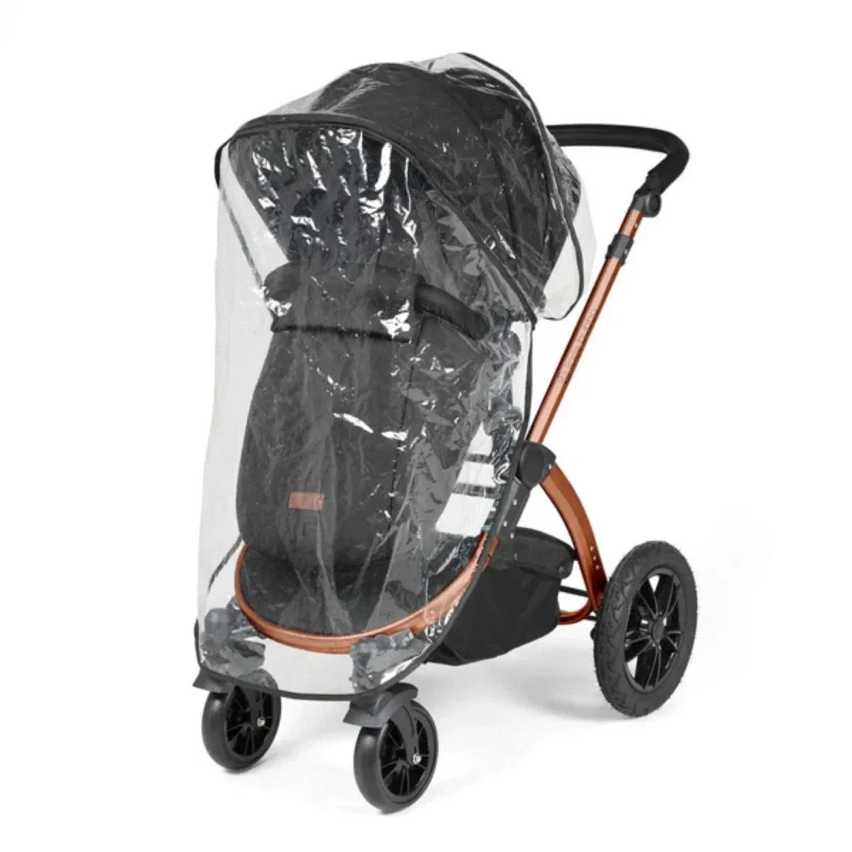 Ickle Bubba Stomp Luxe Travel System with i-Size Stratus Car Seat & ISOFIX Base 12 pcs - Bronze & Midnight & Black