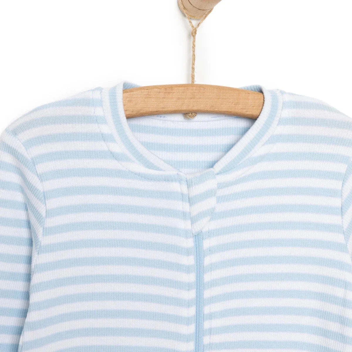 HelloBaby Boys Romper Crew Neck - Blue