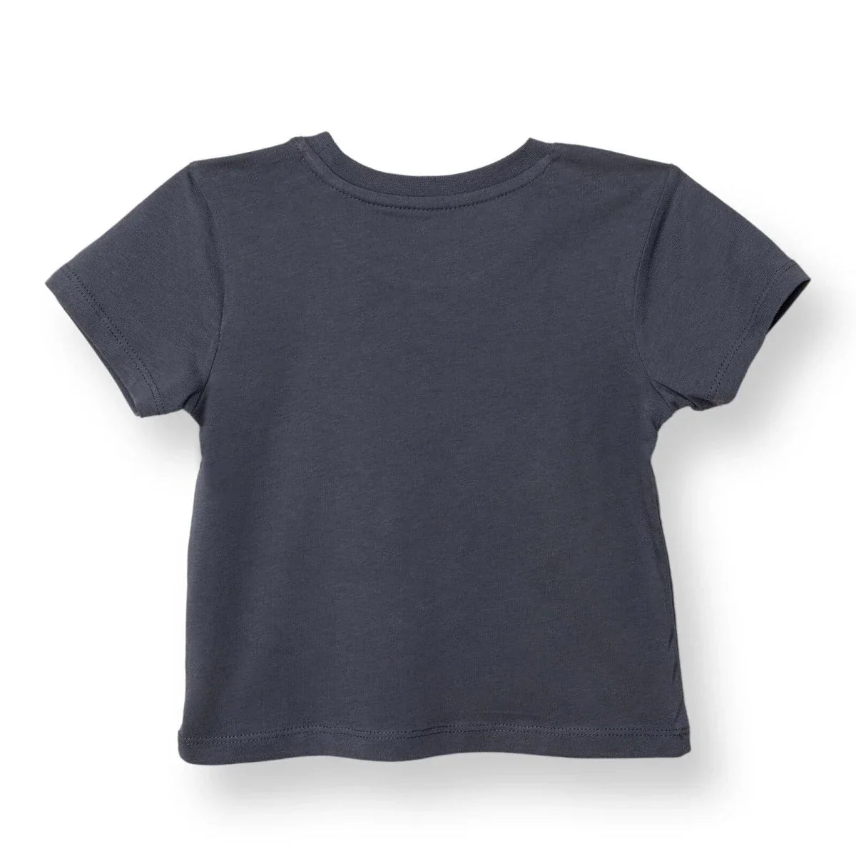 HelloBaby Boys T-shirt Slogan Print Crew Neck Short Sleeve - Charcoal