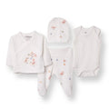 Tiffany 100% Cotton Tiny Baby Set - Ecru