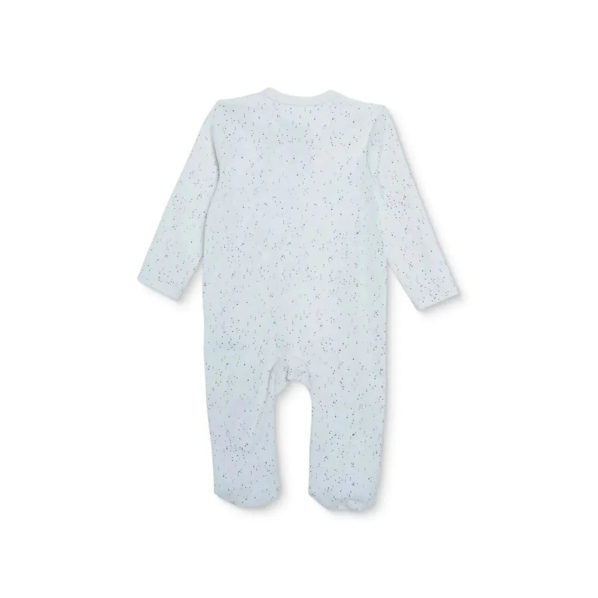 HelloBaby Girls Footed Sleepsuit Polka Dot Print Zip Fastening Crew Neck Full Length Long Sleeve - Ecru
