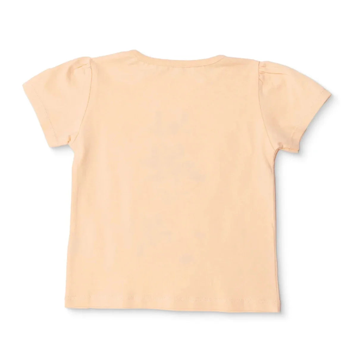 HelloBaby Girls T-shirt Animal Print Crew Neck Short Sleeve - Salmon