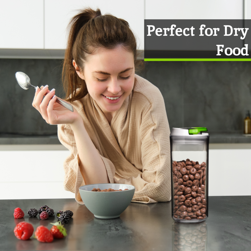 Orsina Grub Tub Airtight Food Storage Container | 1.25L Stackable Clear