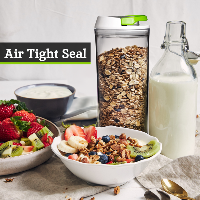 Orsina Grub Tub Airtight Food Storage Container | 1.25L Stackable Clear