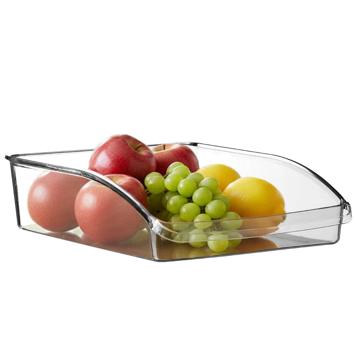 Orsina Large Clear Fridge Organiser – Durable PS Plastic Storage Bin