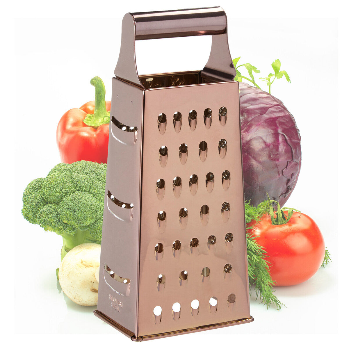 Orsina Alchemist Small Rose Gold Stainless Steel 4-Sided Box Grater