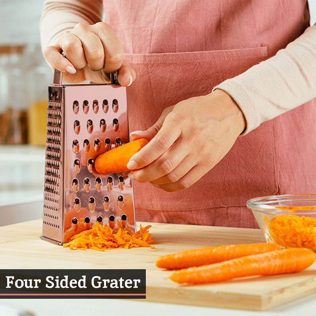 Orsina Alchemist Small Rose Gold Stainless Steel 4-Sided Box Grater