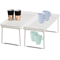 Orsina Foldable Cabinet Racks – Set of 2 Non-Slip Kitchen Shelves