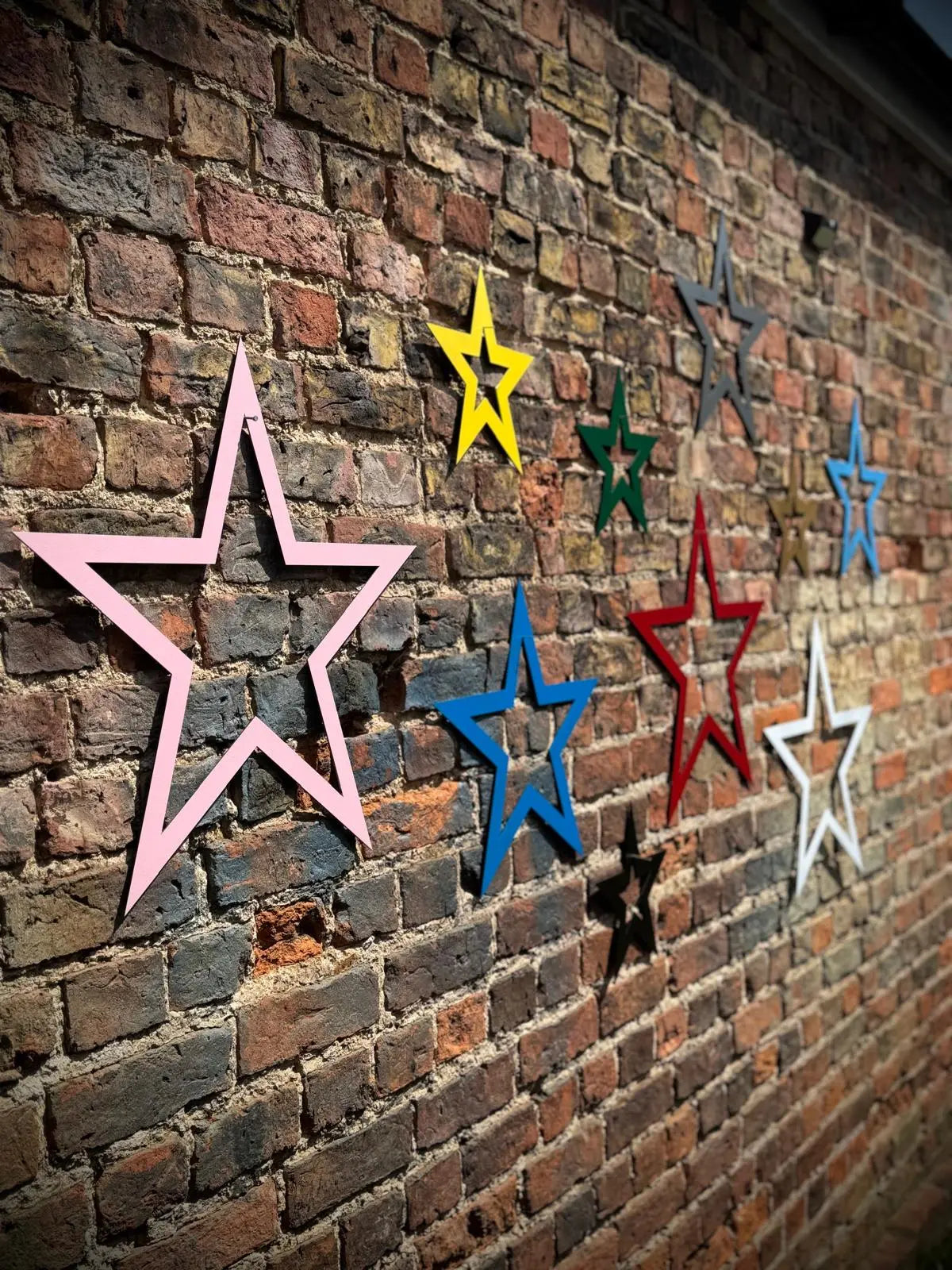 Rustic Metal Star Garden Wall Art – Distressed Steel Decor by RW Norfolk
