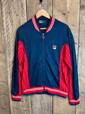 Vintage Fila Retro Tracksuit Top Jumper Jacket Mens Medium
