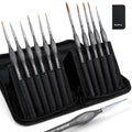 Nicpro Kolinsky Sable Miniature Paint Brush Set - 11PCS Fine Detail Kit