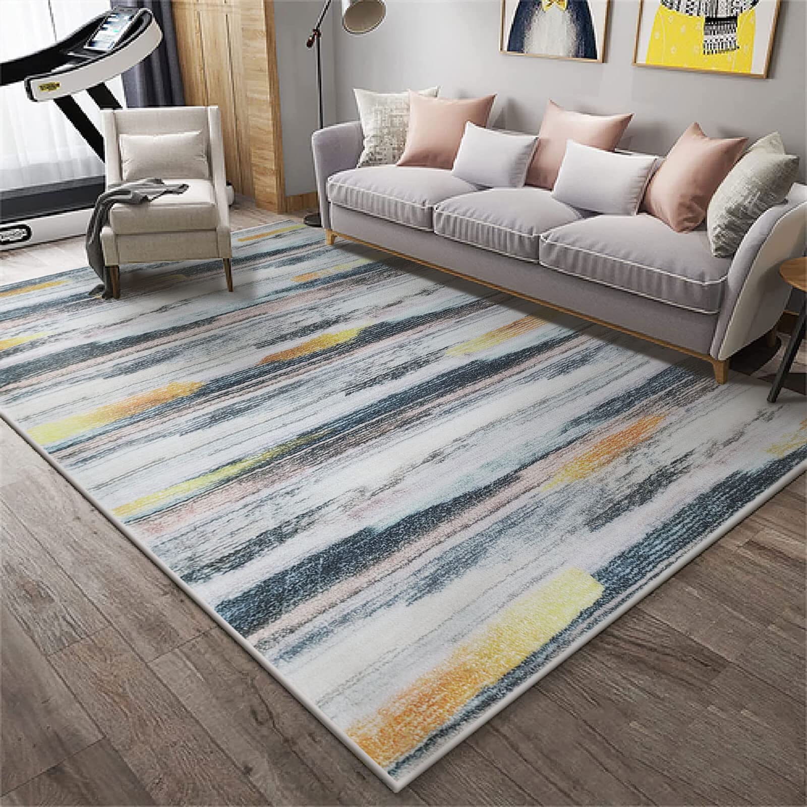 Tinyboy-hbq Shaggy Area Rug | Soft Boho Non-Slip Living Room Carpet