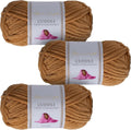 Utopia Crafts Cuddle Super Chunky Chenille Yarn - Beige 100g (3 Pack)