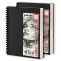 Joibabe A4 Sketchbook | 2-Pack Hardcover Spiral Drawing Pad | 160 Sheets