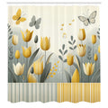Abakuhaus Modern Scandi Garden Shower Curtain | Waterproof Fabric – 175x200cm