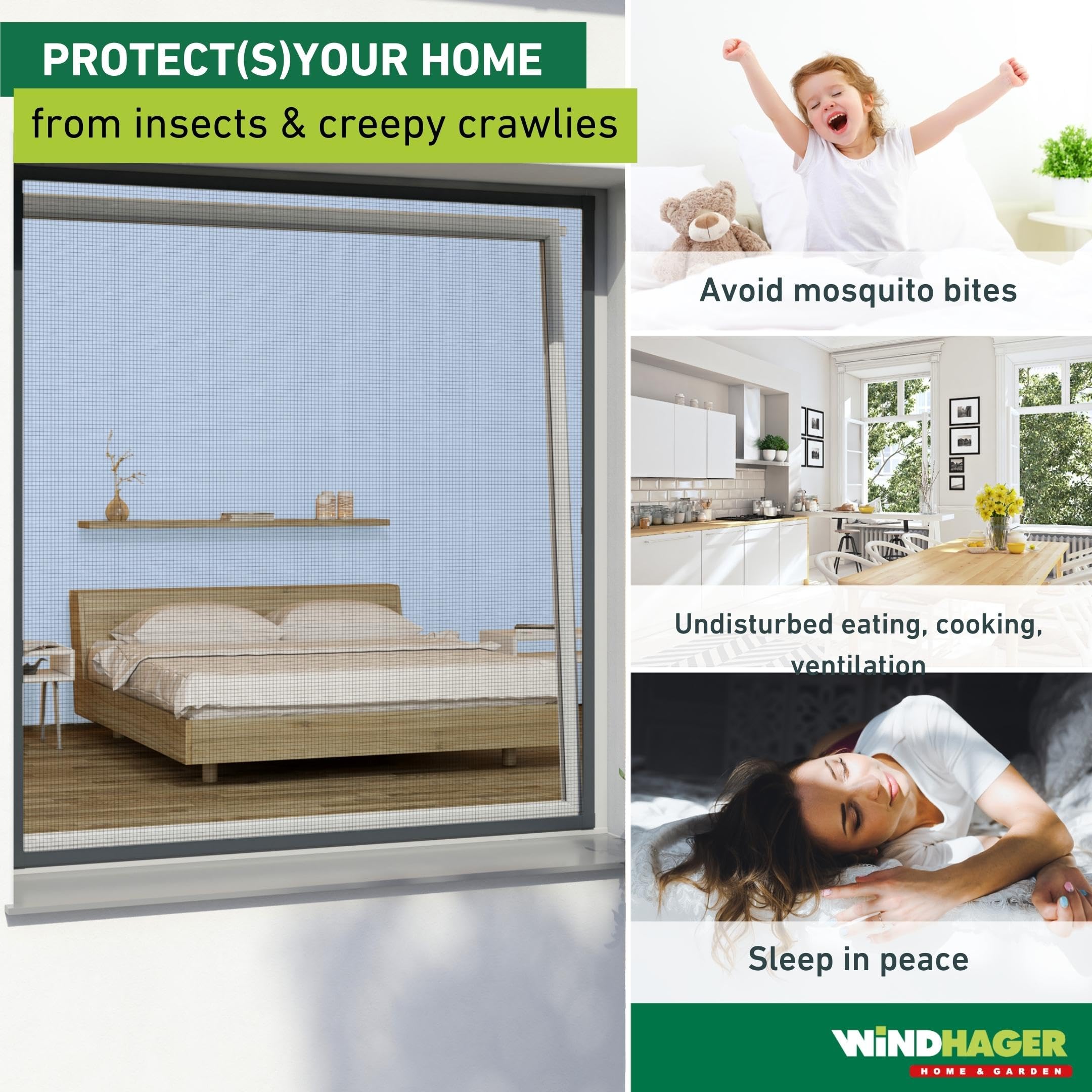 IS Plus Fly Screen Window – Aluminum Frame 140 x 150 cm